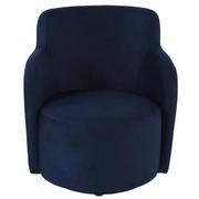 Joey II Blue Swivel Accent Chair  alternate image, 2 of 4 images.