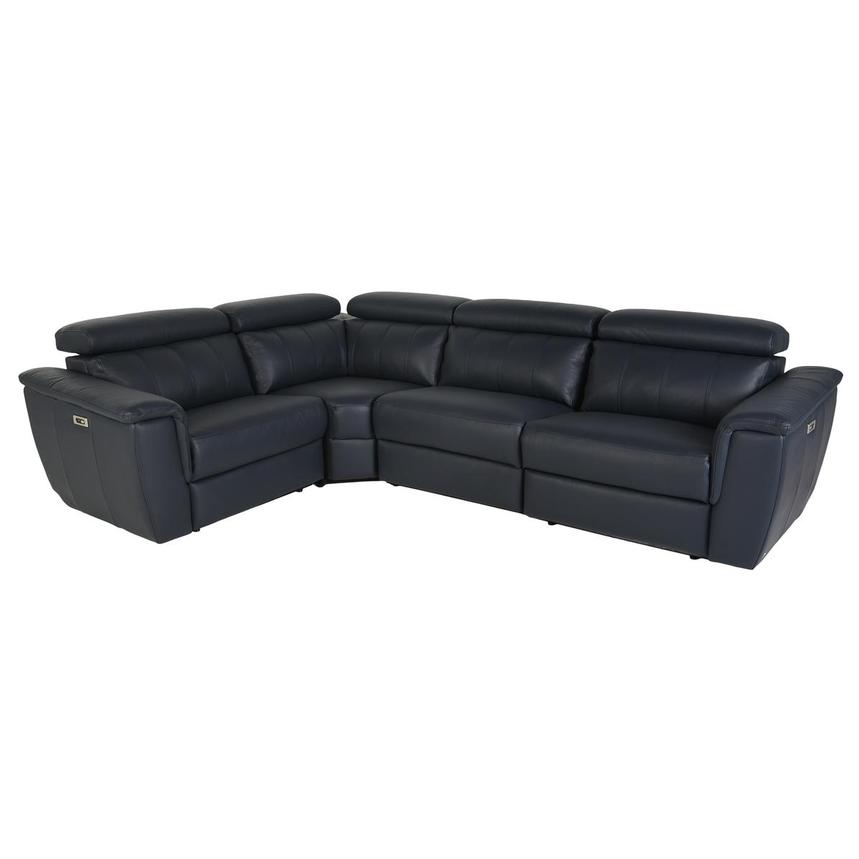 Washington Blue Power Reclining Sectional with 4PCS/2PWR  main image, 1 of 5 images.