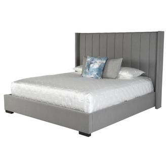 Gray Palace Queen Platform Bed
