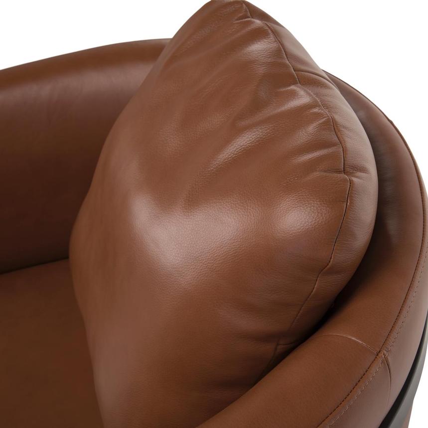 Calluna II Brown Leather Accent Chair  alternate image, 5 of 8 images.