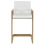 Carlyn White/Gold Counter Stool  alternate image, 2 of 6 images.
