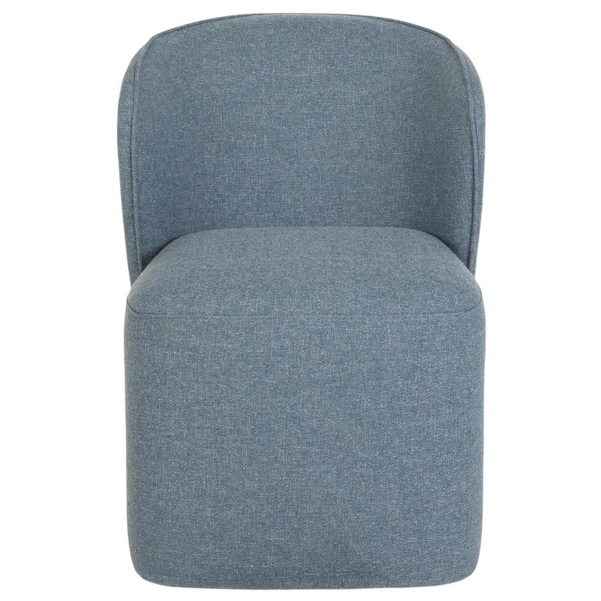 Lottie Blue Side Chair w/Casters  alternate image, 3 of 7 images.