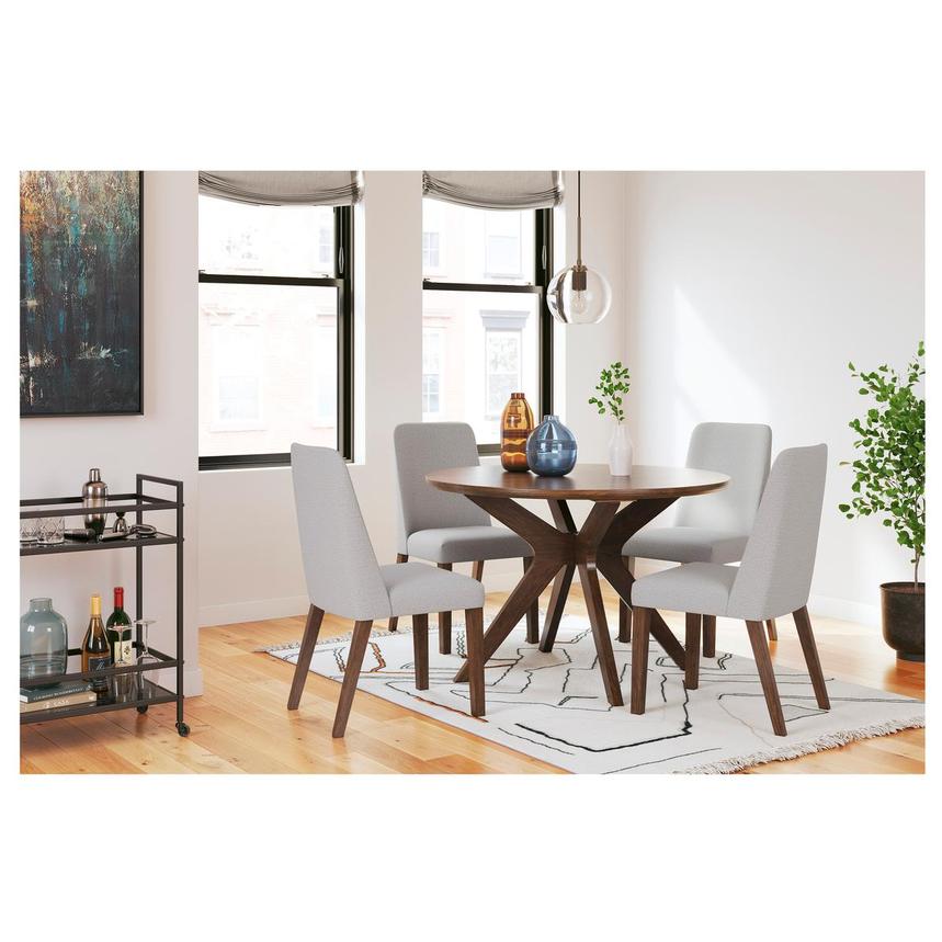 Light wood round dining table set hot sale