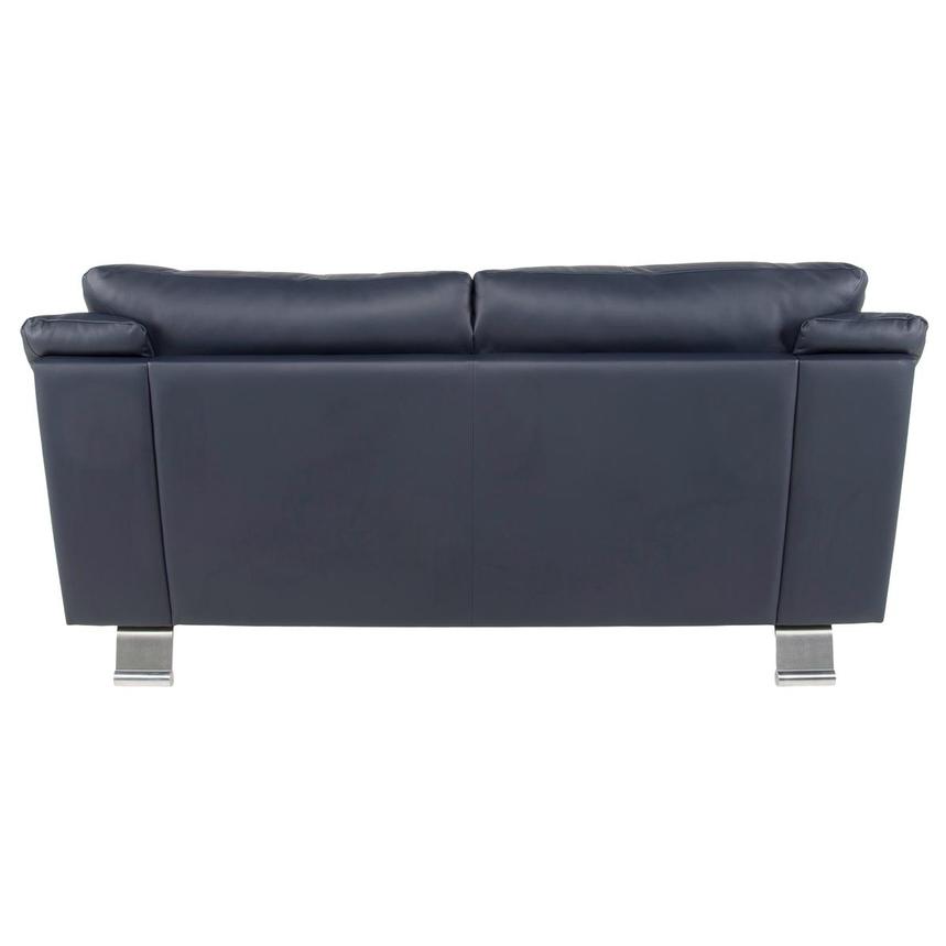 Rio Blue Leather Loveseat  alternate image, 4 of 7 images.