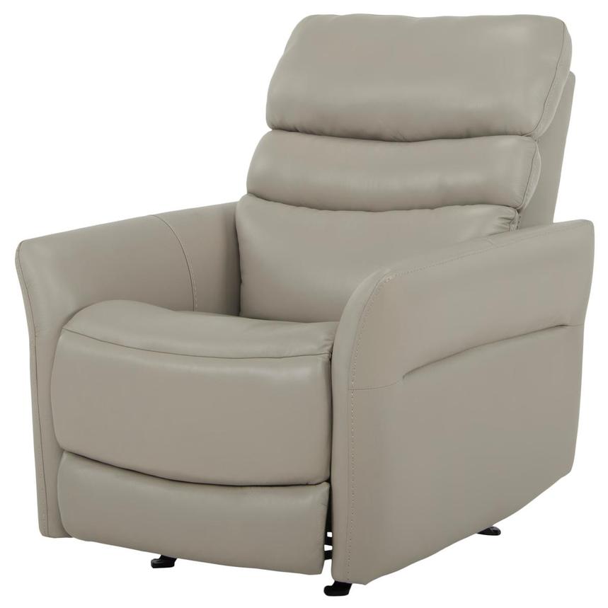 Serenity Gray Leather Power Recliner  alternate image, 4 of 12 images.