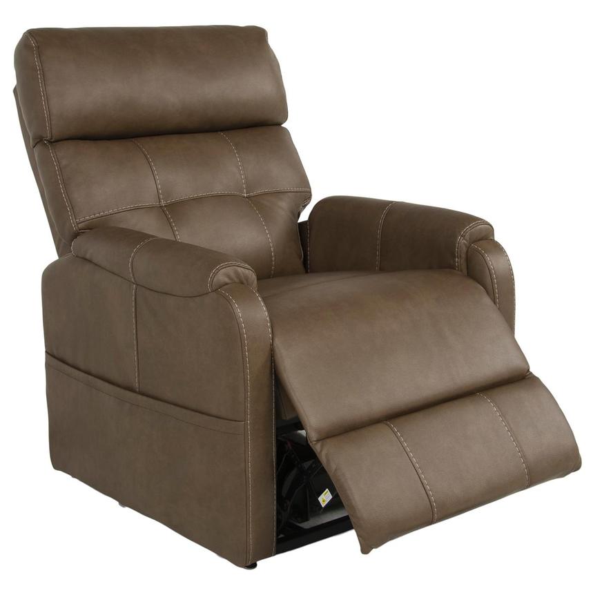 Dove Brown Power Lift Recliner w/Massage & Heat alternate image, 4 of 9 images.