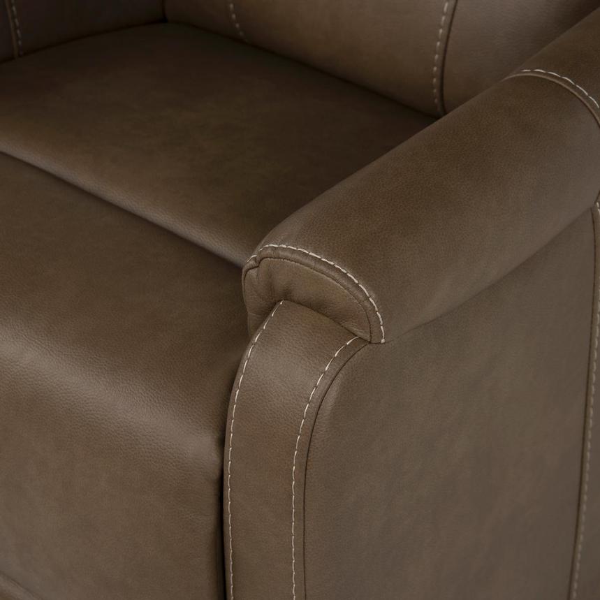 Dove Brown Power Lift Recliner w/Massage & Heat alternate image, 7 of 9 images.