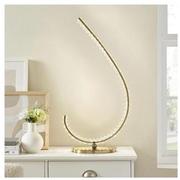 Curve II Gold Left Table Lamp  alternate image, 2 of 9 images.