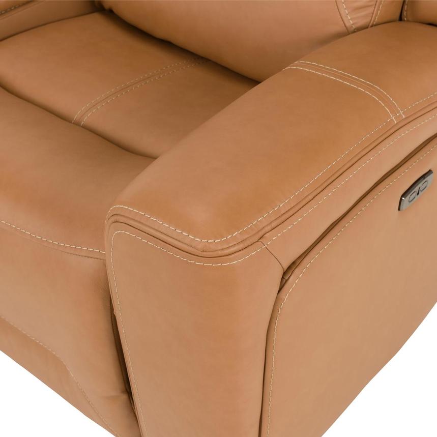 Byron Leather Power Reclining Sofa w/Console alternate image, 9 of 11 images.