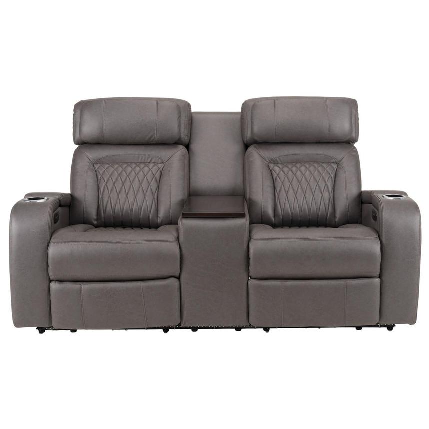 Neal Power Reclining Sofa w/Console  alternate image, 4 of 13 images.