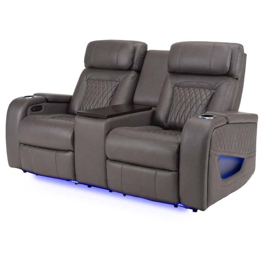 Neal Power Reclining Sofa w/Console main image, 1 of 12 images.