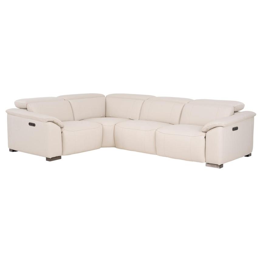 Luanne Leather Power Reclining Sectional with 4PCS/2PWR  main image, 1 of 6 images.