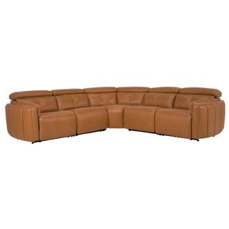 Kamet Leather Power Reclining Sectional with 5PCS/2PWR