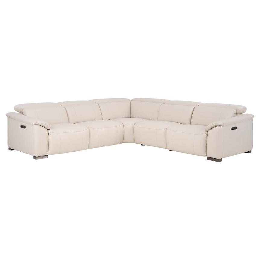 Luanne Leather Power Reclining Sectional with 5PCS/2PWR  main image, 1 of 7 images.