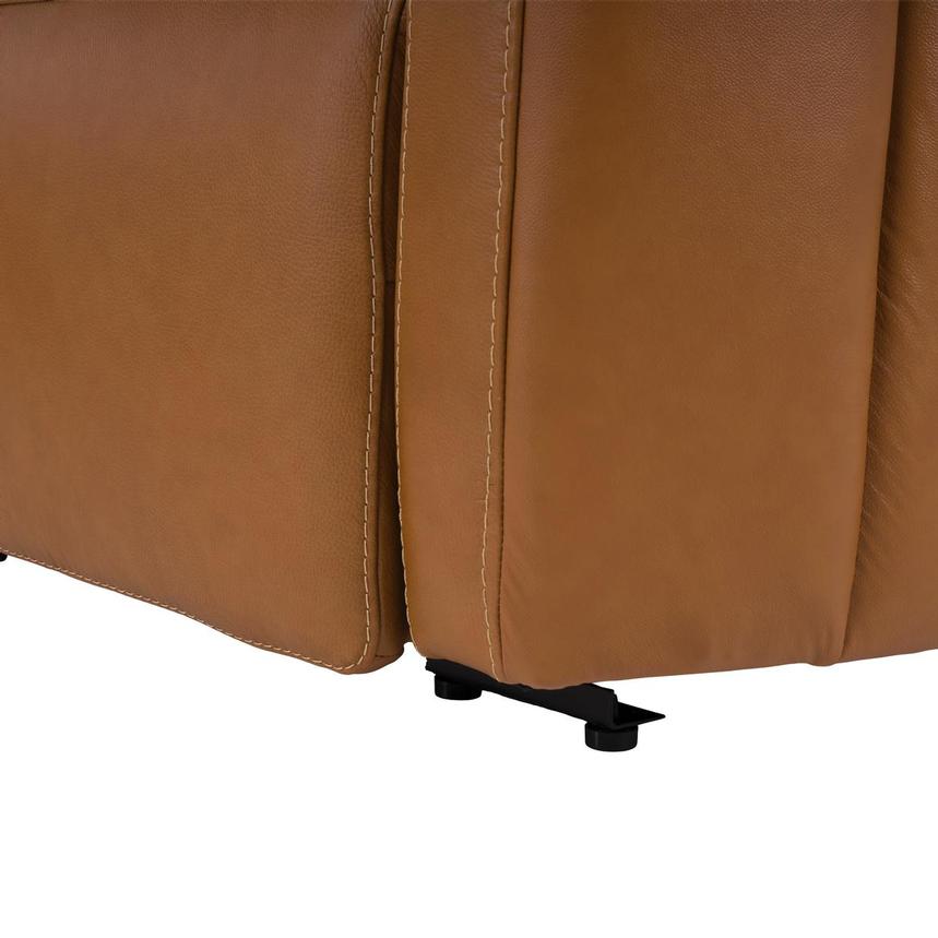 Kamet Tan Leather Power Reclining Sectional with 5PCS/2PWR alternate image, 6 of 7 images.