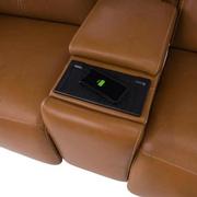 Kamet Leather Power Reclining Sectional with 7PCS/3PWR  alternate image, 5 of 8 images.