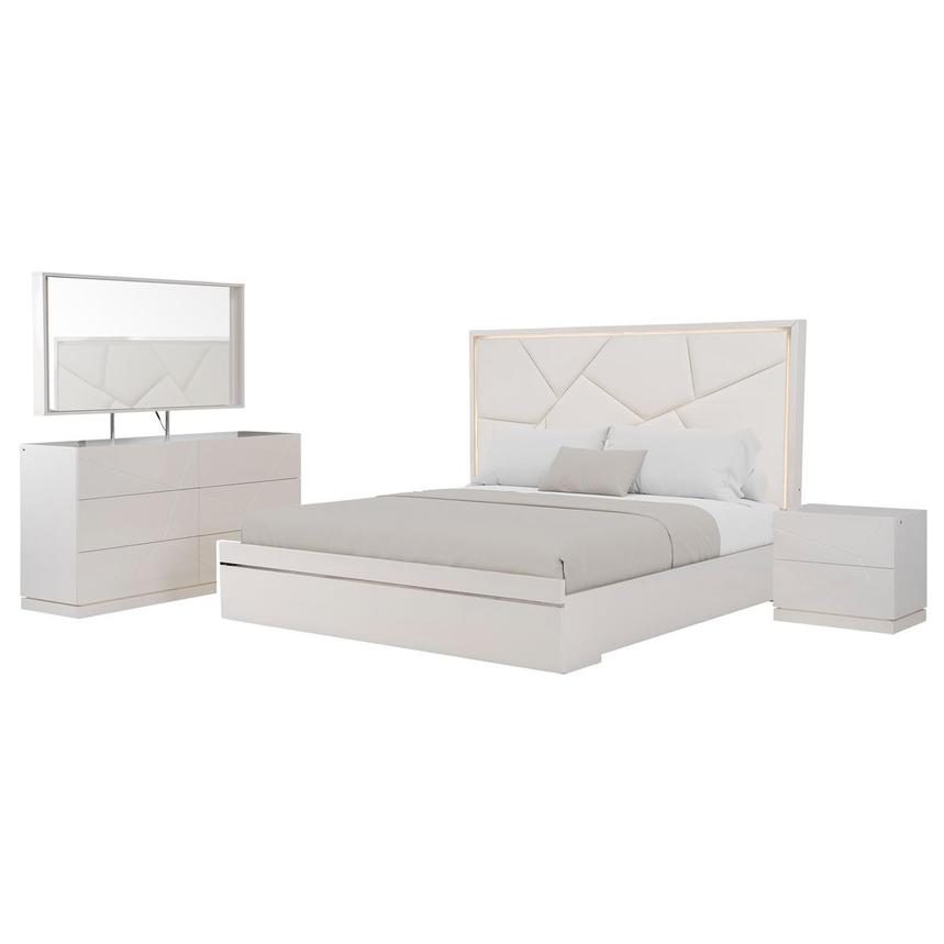 Tessa White 4-Piece King Bedroom Set main image, 1 of 6 images.