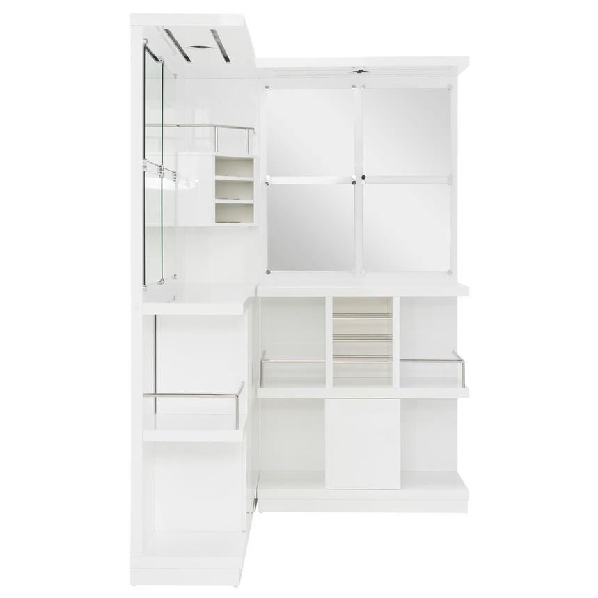 Nostran White Double Corner Bar  alternate image, 3 of 4 images.