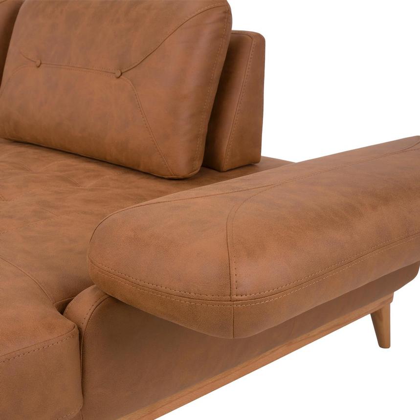 Pralin Brown Corner Sofa w/Right Chaise  alternate image, 9 of 11 images.