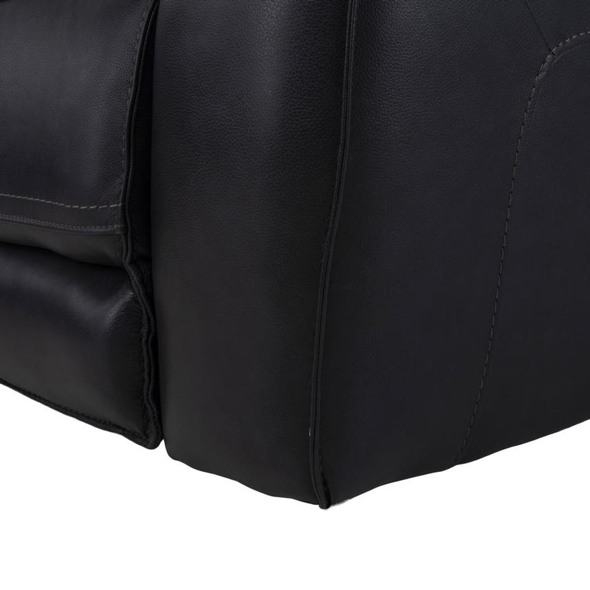 Cosmo II Blueberry Leather Power Reclining Sofa w/Console  alternate image, 9 of 10 images.