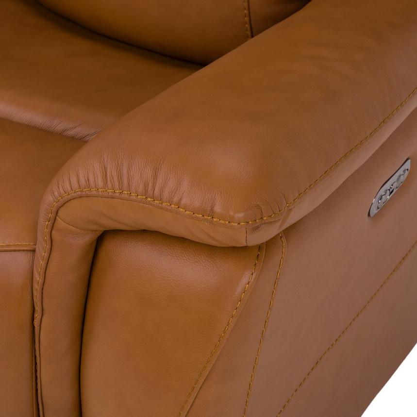 Julian Leather Power Reclining Sofa w/Console  alternate image, 9 of 11 images.