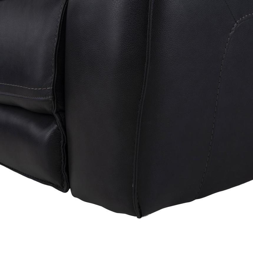 Cosmo II Blueberry Leather Power Reclining Sofa w/Console alternate image, 9 of 10 images.