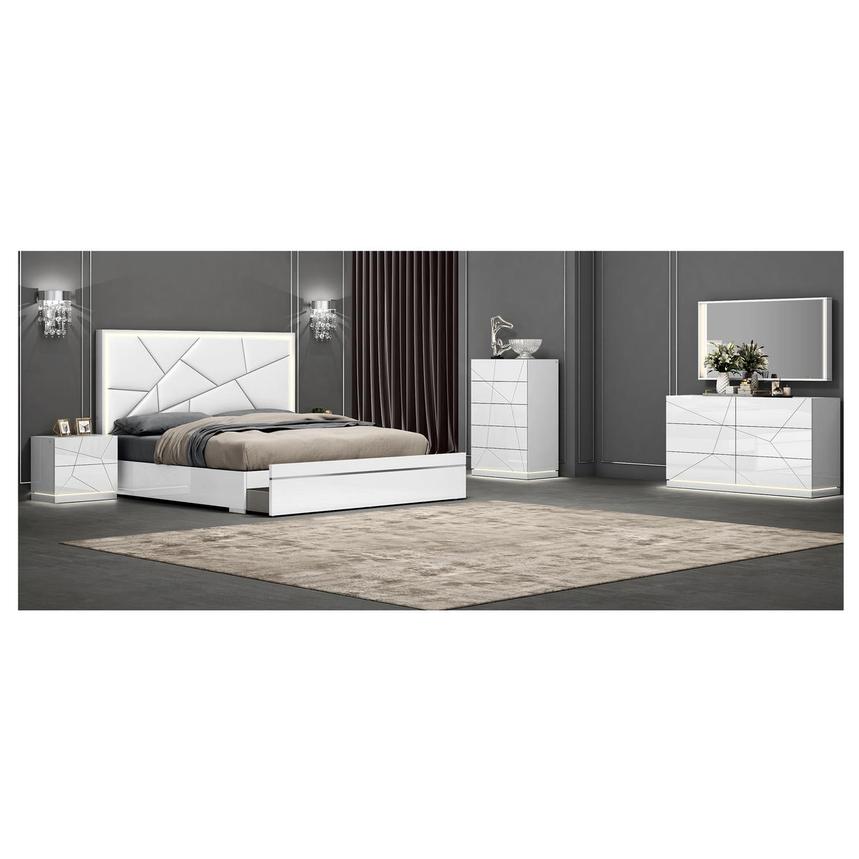 Tessa White Queen Storage Bed  alternate image, 2 of 8 images.