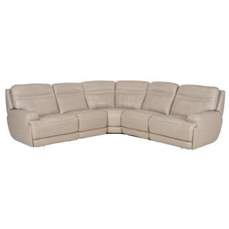 Scottsdale Leather Power Reclining Sectional with 5PCS/2PWR