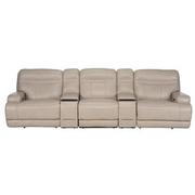 Scottsdale Home Theater Leather Seating with 5PCS/3PWR  main image, 1 of 12 images.