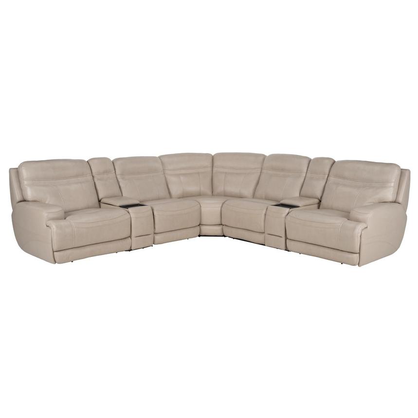 Scottsdale Leather Power Reclining Sectional with 7PCS/3PWR  main image, 1 of 15 images.