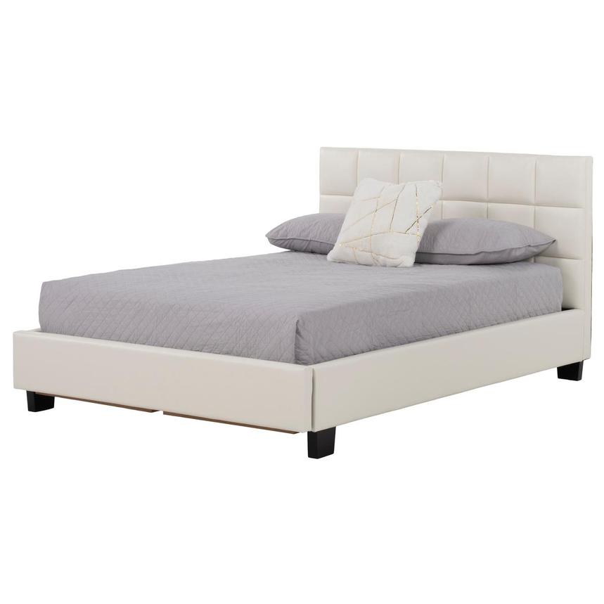 Raven White Full Storage Bed | El Dorado Furniture