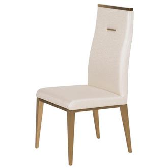 Hyde White/Gold Side Chair | El Dorado Furniture