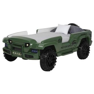 OFF-Road Green Twin Car Bed w/Mattress