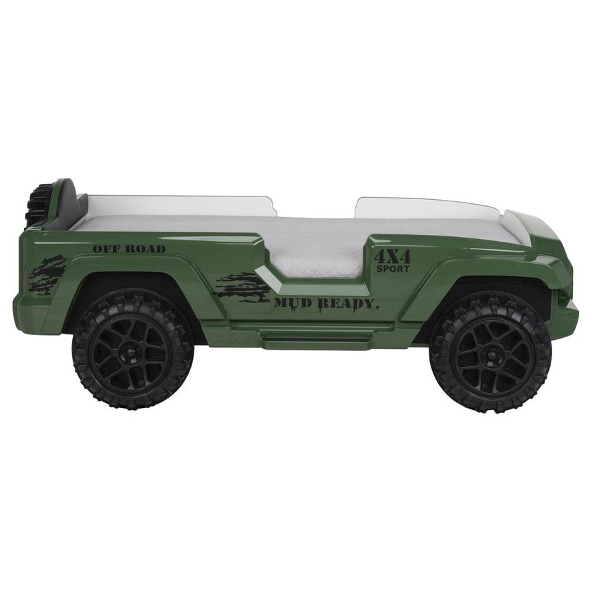 OFF-Road Green Twin Car Bed w/Mattress  alternate image, 4 of 10 images.