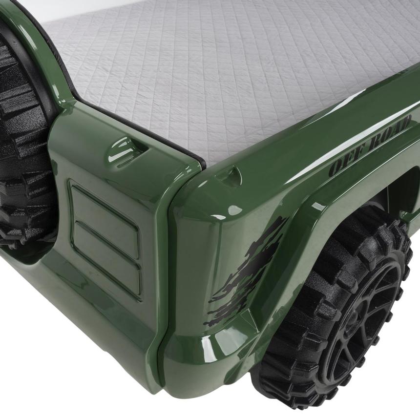 OFF-Road Green Twin Car Bed w/Mattress  alternate image, 9 of 12 images.