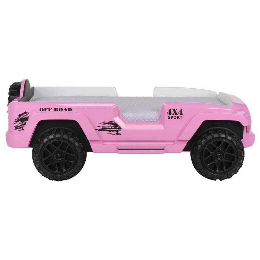 OFF-Road Pink Twin Car Bed w/Mattress  alternate image, 4 of 10 images.