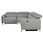Marcelo Leather Power Reclining Sectional with 4PCS/2PWR  alternate image, 3 of 9 images.