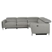 Marcelo Leather Power Reclining Sectional with 5PCS/2PWR  alternate image, 3 of 9 images.
