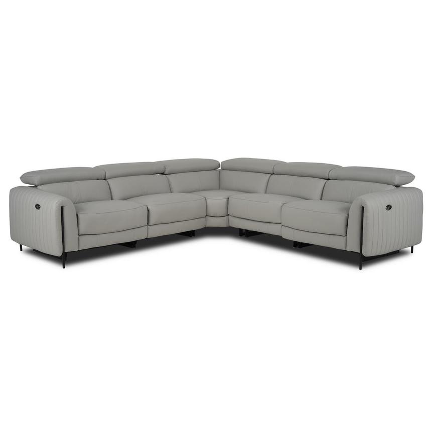 Marcelo 2.0 Leather Power Reclining Sectional with 5PCS/3PWR  main image, 1 of 9 images.
