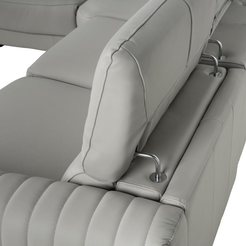Marcelo 2.0 Leather Power Reclining Sectional with 5PCS/3PWR alternate image, 6 of 9 images.