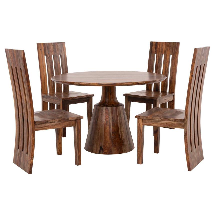 Brownstone 5-Piece Round Dining Set  main image, 1 of 16 images.
