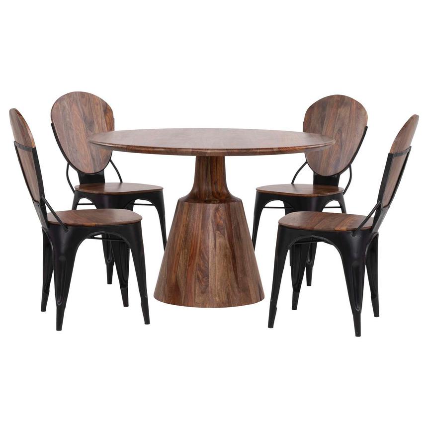 Brownstone 5-Piece Round Dining Set  main image, 1 of 14 images.