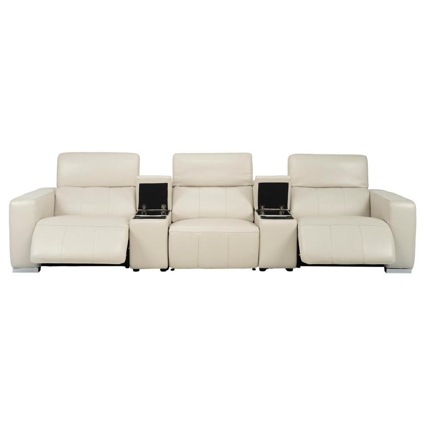 Samar Home Theater Leather Seating with 5PCS/2PWR alternate image, 2 of 10 images.
