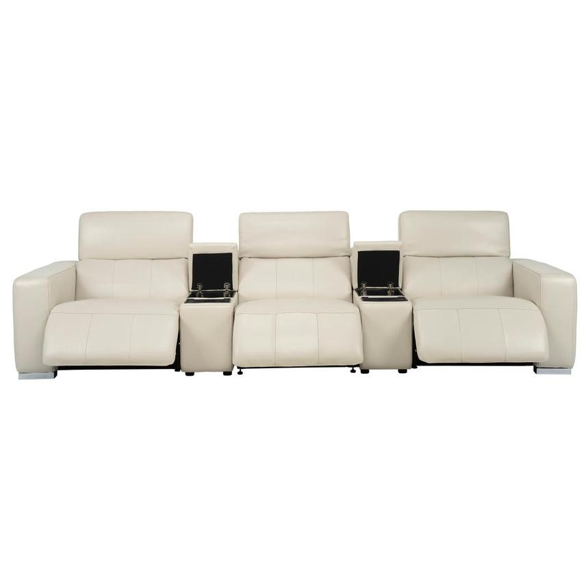 Samar Home Theater Leather Seating with 5PCS/3PWR alternate image, 2 of 9 images.