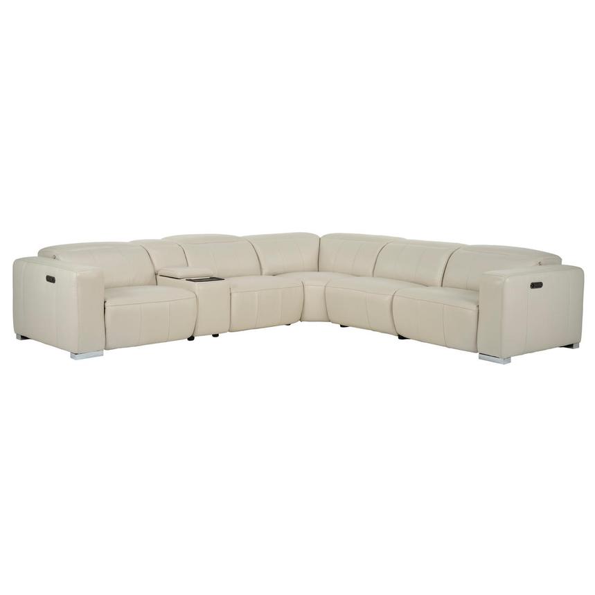 Samar Leather Power Reclining Sectional with 6PCS/2PWR  main image, 1 of 12 images.