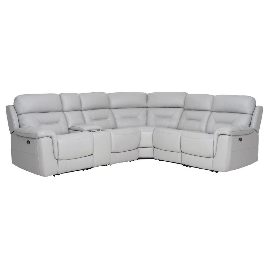 Palmer Leather Power Reclining Sectional with 6PCS/3PWR  main image, 1 of 10 images.