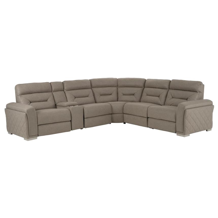Kim Taupe Power Reclining Sectional with 6PCS/3PWR  main image, 1 of 9 images.