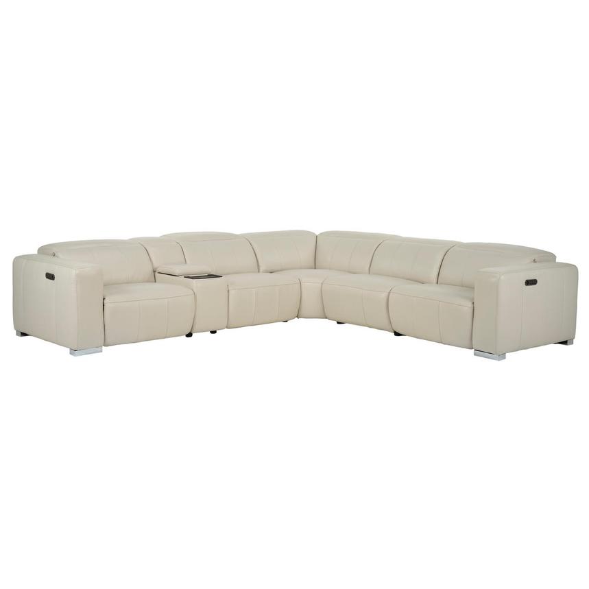 Samar Leather Power Reclining Sectional with 6PCS/2PWR main image, 1 of 12 images.