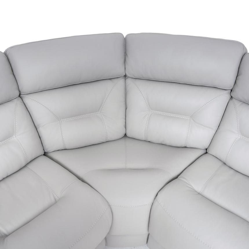 Palmer Leather Power Reclining Sectional with 6PCS/3PWR alternate image, 4 of 10 images.