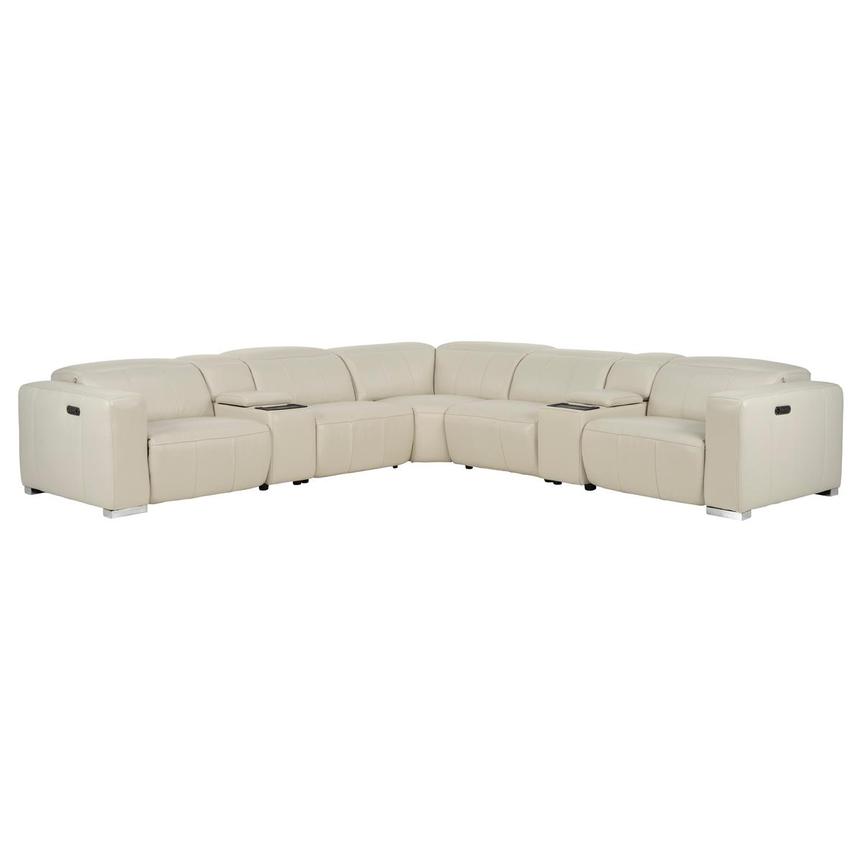 Samar Leather Power Reclining Sectional with 7PCS/3PWR  main image, 1 of 13 images.
